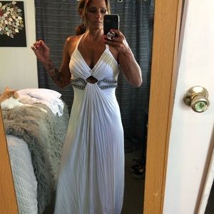 New with tags long white gown. SKYE.